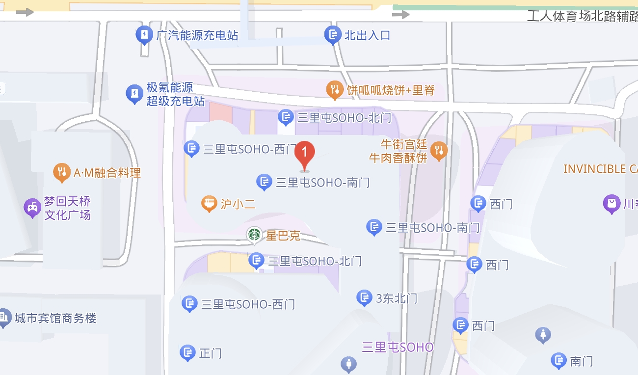 北京办公地点示意图
